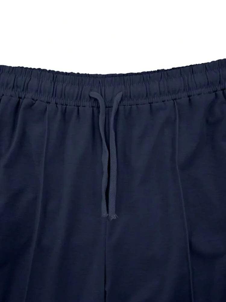 Men's Casual Drawstring Trouser Navy Blue