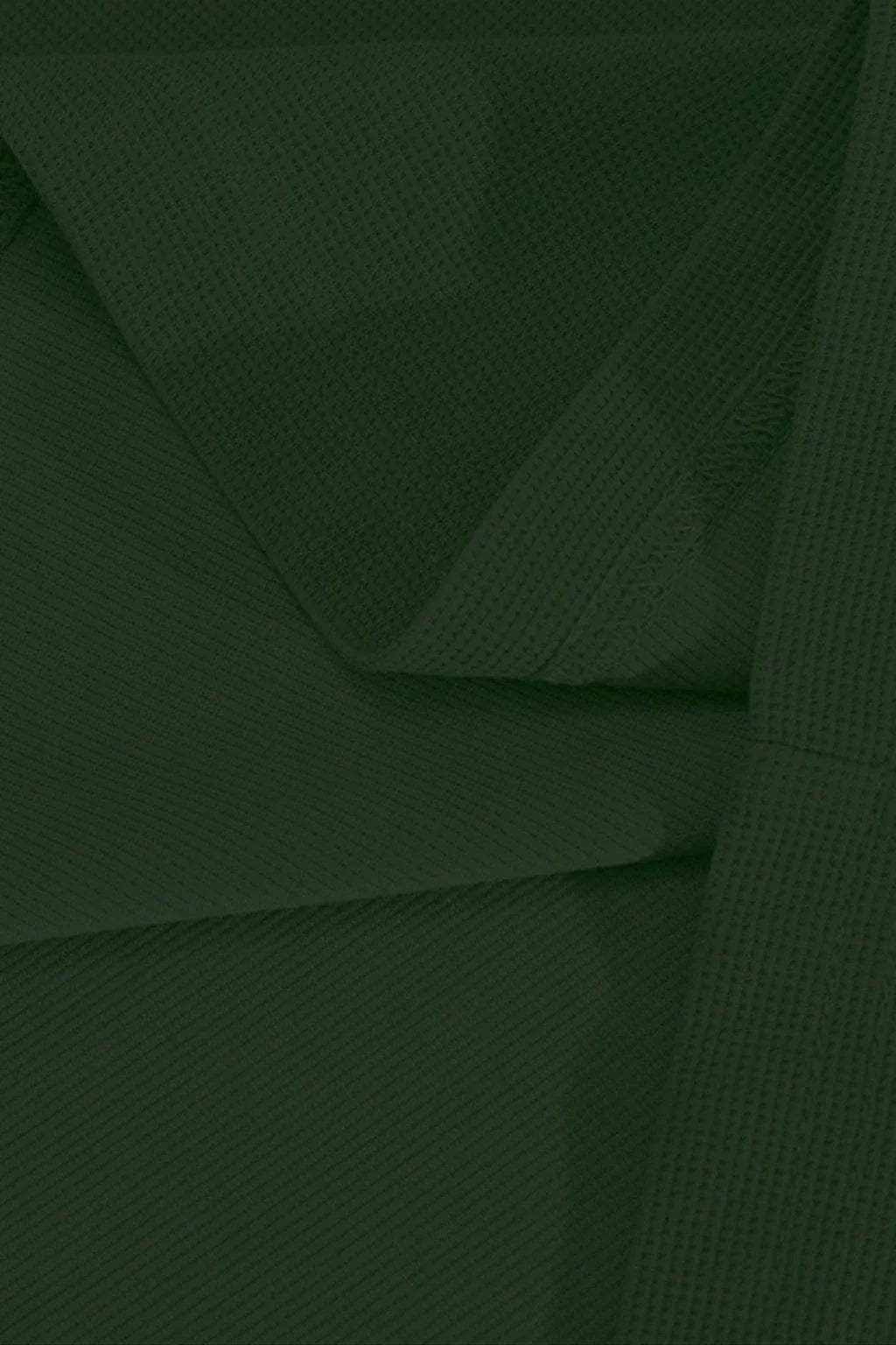 Knit Green Round Neck T-Shirt & White Drawstring Trouser
